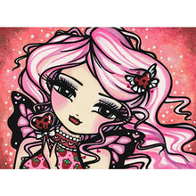 Load image into Gallery viewer, Cartoon Girl 40*30CM(Canvas) Full Round Drill Diamond Painting