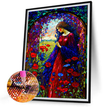 Load image into Gallery viewer, Girl In Red 30*40CM(Canvas) Full Round Drill Diamond Painting