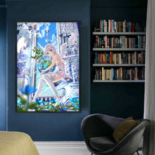 Load image into Gallery viewer, Yishu - Angel Girl - 50*70CM 11CT 3 Stamped Cross Stitch