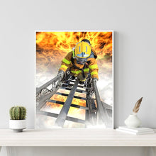 Load image into Gallery viewer, Firefighter 30*40CM(Canvas) Full Round Drill Diamond Painting