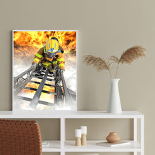 Load image into Gallery viewer, Firefighter 30*40CM(Canvas) Full Round Drill Diamond Painting