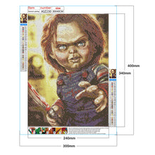 Load image into Gallery viewer, Horror Doll 30*40CM(Canvas) Full Round Drill Diamond Painting