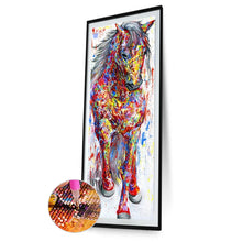 Load image into Gallery viewer, Colorful Horse 30*90CM(Canvas) Full Round Drill Diamond Painting