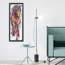 Load image into Gallery viewer, Colorful Horse 30*90CM(Canvas) Full Round Drill Diamond Painting
