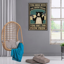 Load image into Gallery viewer, DIY - Cat With A Gun - 40*55CM 11CT 3 Stamped Cross Stitch