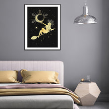 Load image into Gallery viewer, Moon Girl 30*40CM(Canvas) Full Round Drill Diamond Painting