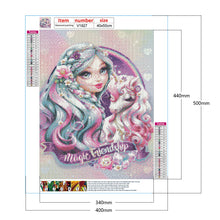 Load image into Gallery viewer, Unicorn Princess 40*50CM(Canvas) Full Round Drill Diamond Painting