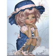 Load image into Gallery viewer, Girl In Top Hat 50*60CM(Canvas) Full Square Drill Diamond Painting
