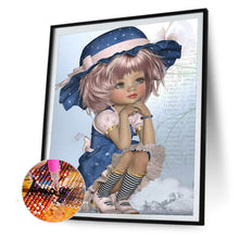 Load image into Gallery viewer, Girl In Top Hat 50*60CM(Canvas) Full Square Drill Diamond Painting