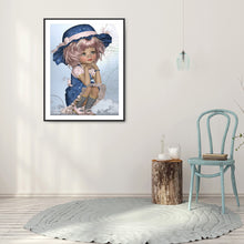 Load image into Gallery viewer, Girl In Top Hat 50*60CM(Canvas) Full Square Drill Diamond Painting