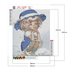 Load image into Gallery viewer, Girl In Top Hat 50*60CM(Canvas) Full Square Drill Diamond Painting