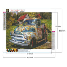 Load image into Gallery viewer, Old Jeep 60*50CM(Canvas) Full Round Drill Diamond Painting