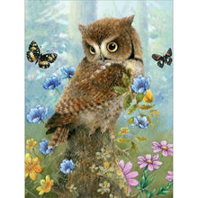 Load image into Gallery viewer, Butterfly Owl 50*60CM(Canvas) Full Square Drill Diamond Painting