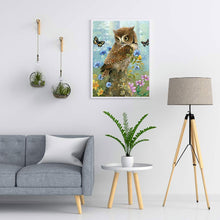 Load image into Gallery viewer, Butterfly Owl 50*60CM(Canvas) Full Square Drill Diamond Painting