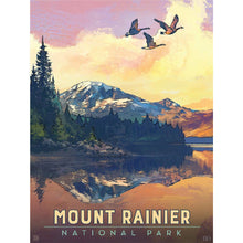 Load image into Gallery viewer, Mount Rainier Washington Retro Poster 30*40CM(Canvas) Full Round Drill Diamond Painting