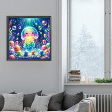 Load image into Gallery viewer, Rainbow Bubble Jellyfish 30*30CM(Canvas) Full Round Drill Diamond Painting