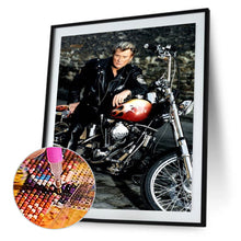 Load image into Gallery viewer, Johnny Hallyday 30*40CM(Canvas) Full Round Drill Diamond Painting