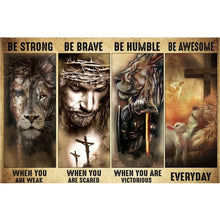 Load image into Gallery viewer, Lion Woodcut 80*50CM(Canvas) Full Square Drill Diamond Painting