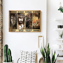 Load image into Gallery viewer, Lion Woodcut 80*50CM(Canvas) Full Square Drill Diamond Painting