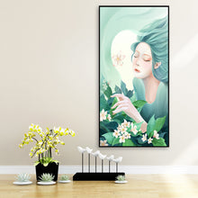 Load image into Gallery viewer, Girl With Green Hair 50*80CM(Canvas) Full Round Drill Diamond Painting