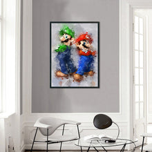 Load image into Gallery viewer, Yishu - Mario - 40*55CM 11CT 3 Stamped Cross Stitch