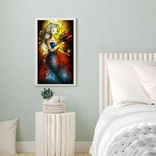 Load image into Gallery viewer, Glass Painted Girl 35*55CM(Canvas) Full Round Drill Diamond Painting