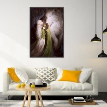 Load image into Gallery viewer, Yishu - Long-Haired Girl And White Fox - 50*83CM 11CT 3 Stamped Cross Stitch