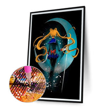 Load image into Gallery viewer, Sailor Moon Silhouette 30*40CM(Canvas) Full Round Drill Diamond Painting