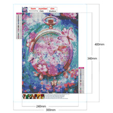 Load image into Gallery viewer, Butterfly Pocket Watch 30*40CM(Canvas) Full Square Drill Diamond Painting