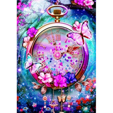 Load image into Gallery viewer, Butterfly Pocket Watch 30*40CM(Canvas) Full Square Drill Diamond Painting