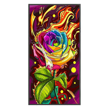 Load image into Gallery viewer, Yishu - Flaming Roses - 45*80CM 11CT 3 Stamped Cross Stitch