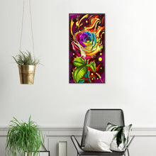 Load image into Gallery viewer, Yishu - Flaming Roses - 45*80CM 11CT 3 Stamped Cross Stitch
