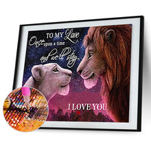 Load image into Gallery viewer, The Lion King And Queen 50*40CM(Canvas) Full Round Drill Diamond Painting