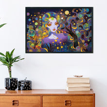 Load image into Gallery viewer, Fluorescent Girl 60*40CM(Canvas) Full Round Drill Diamond Painting