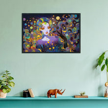 Load image into Gallery viewer, Fluorescent Girl 60*40CM(Canvas) Full Round Drill Diamond Painting