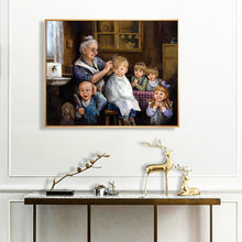 Load image into Gallery viewer, Yishu - Grandma And Child - 60*47CM 11CT 3 Stamped Cross Stitch