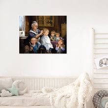 Load image into Gallery viewer, Yishu - Grandma And Child - 60*47CM 11CT 3 Stamped Cross Stitch