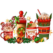 Load image into Gallery viewer, Christmas Tea 40*30CM(Canvas) Full Round Drill Diamond Painting