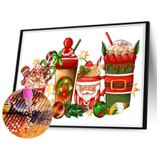 Load image into Gallery viewer, Christmas Tea 40*30CM(Canvas) Full Round Drill Diamond Painting