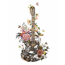 Load image into Gallery viewer, Flower Guitar 30*40CM(Canvas) Full Round Drill Diamond Painting
