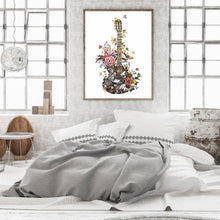 Load image into Gallery viewer, Flower Guitar 30*40CM(Canvas) Full Round Drill Diamond Painting