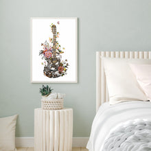 Load image into Gallery viewer, Flower Guitar 30*40CM(Canvas) Full Round Drill Diamond Painting
