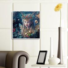 Load image into Gallery viewer, Christmas Girl 40*40CM(Canvas) Full Round Drill Diamond Painting