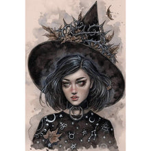 Load image into Gallery viewer, Yishu - Witch - 50*73CM 11CT 3 Stamped Cross Stitch