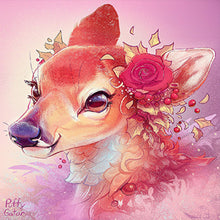 Load image into Gallery viewer, Giraffe 40*40CM(Canvas) Full Round Drill Diamond Painting