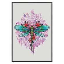 Load image into Gallery viewer, Huancan - Dragonfly - 44*60CM 11CT 3 Stamped Cross Stitch