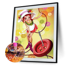 Load image into Gallery viewer, Sewing Fairy 30*40CM(Canvas) Full Round Drill Diamond Painting