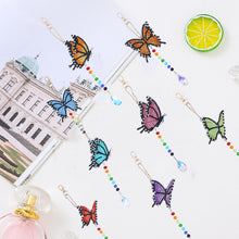 Load image into Gallery viewer, 8pcs Diamond Painting Pendant Acrylic DIY Butterfly Point Drill Pendant for Gift