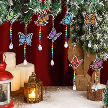 Load image into Gallery viewer, 8pcs Diamond Painting Pendant Acrylic DIY Butterfly Point Drill Pendant for Gift