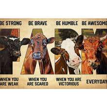 Load image into Gallery viewer, Farm Cow 60*40CM(Canvas) Full Round Drill Diamond Painting